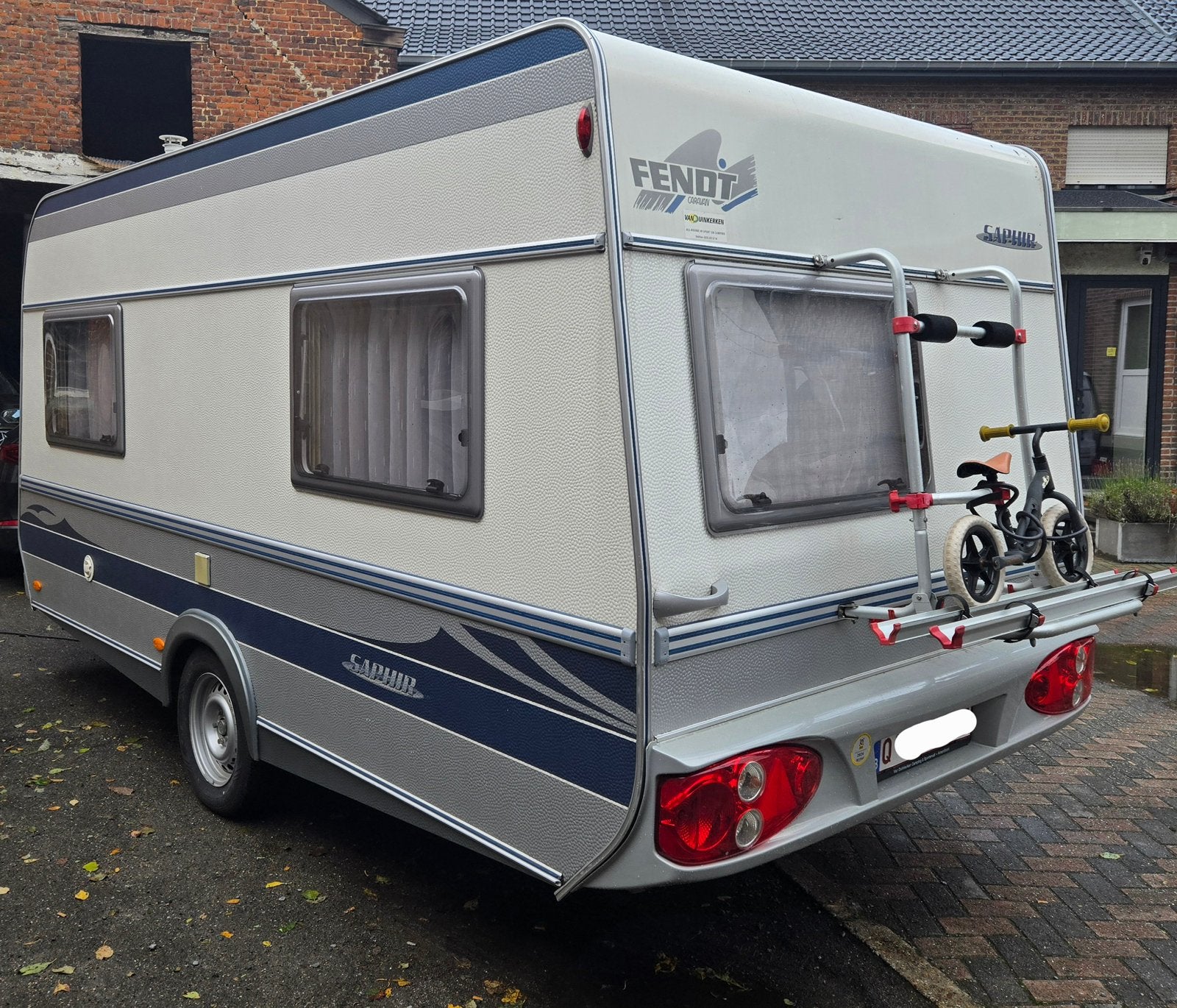 Fendt | Saphir 420 Q aanhangen en vertrekken volledig inorde, Caravans en Kamperen, Caravans, Ringverwarming, 750 - 1000 kg, Particulier