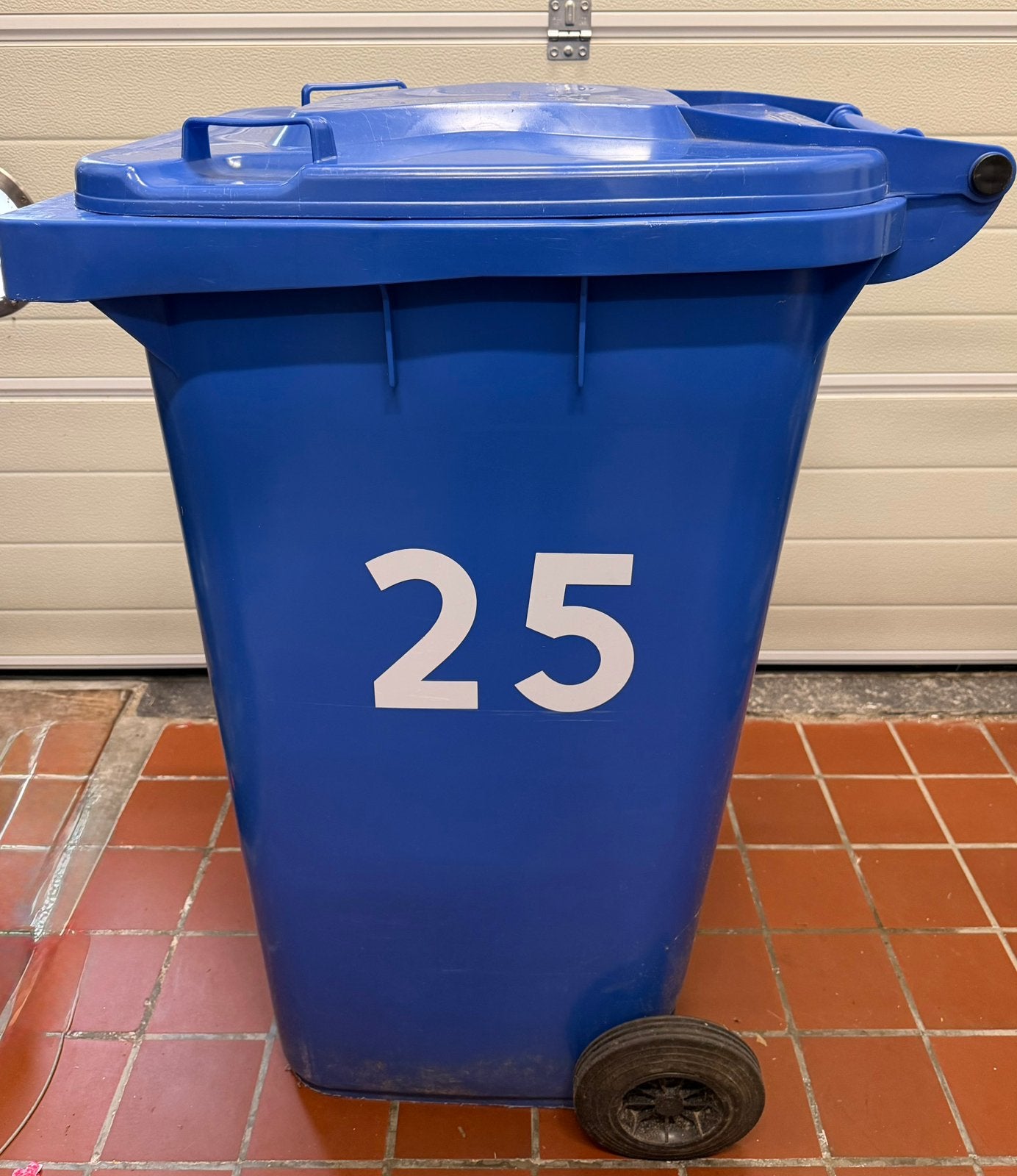 Afval Blauw rolcontainer, Enlèvement, Comme neuf