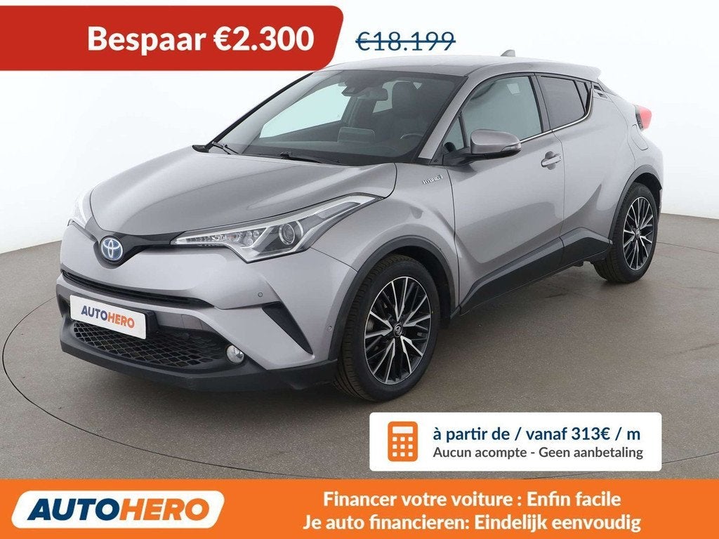 Toyota C-HR 1.8 Hybrid Style (année de construction 2017), Autos, Toyota, Argent ou Gris, Achat, Noir, 5 portes