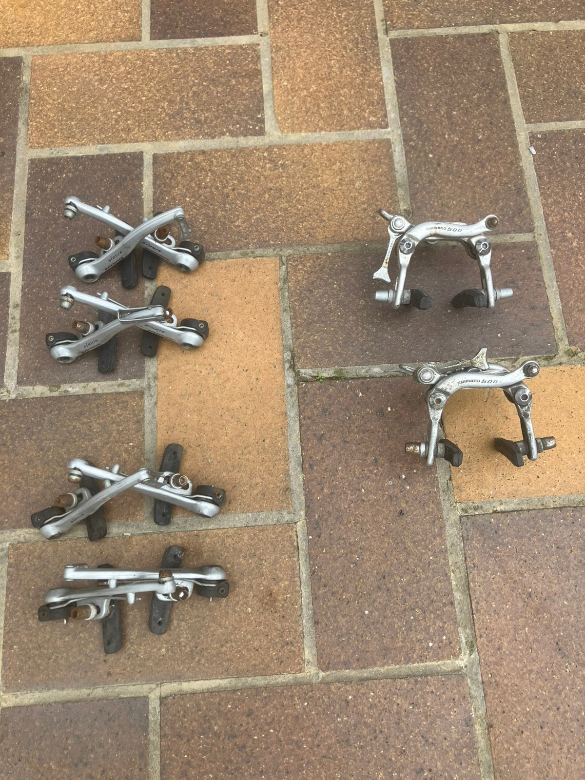 Remmen Remsets Shimano, Fietsen en Brommers, Fietsonderdelen, Remmen, Gebruikt, Staal, Ophalen of Verzenden