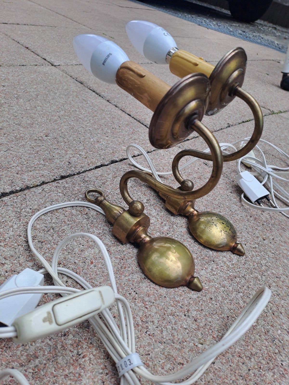 2 wandlampen, Huis en Inrichting, Lampen | Wandlampen, Ophalen