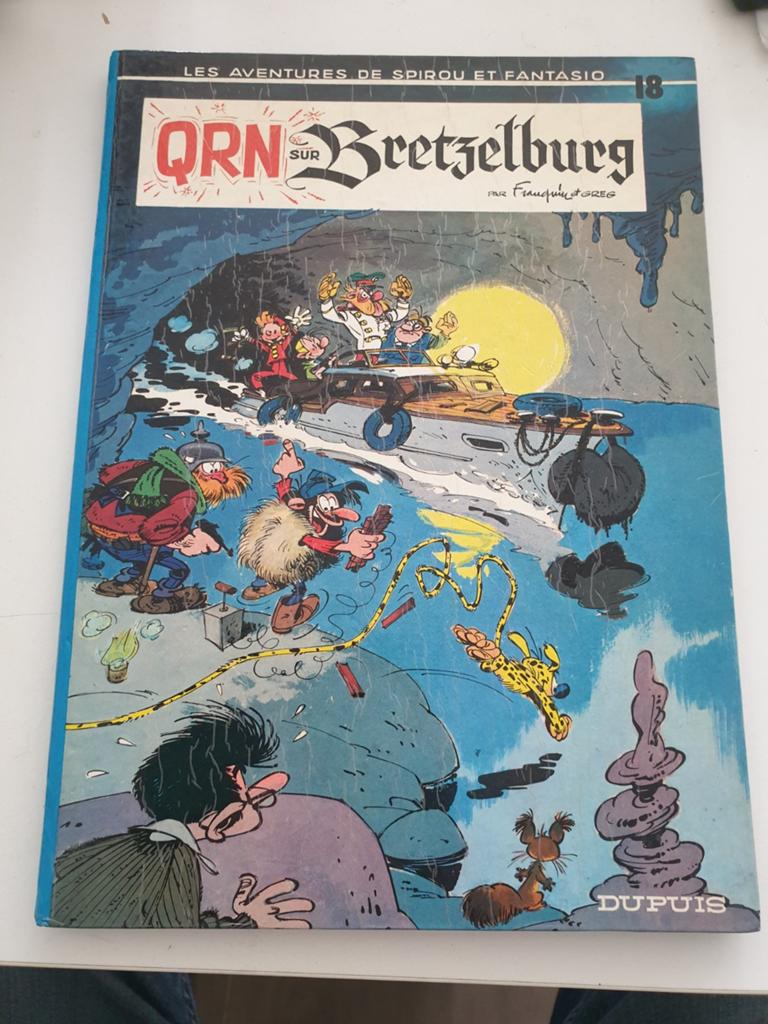 QRN sur Bretzelburg SPIROU 18 EO 1966 Franquin et Greg, Eén stripboek, Ophalen of Verzenden, Zo goed als nieuw, Franquin et greg