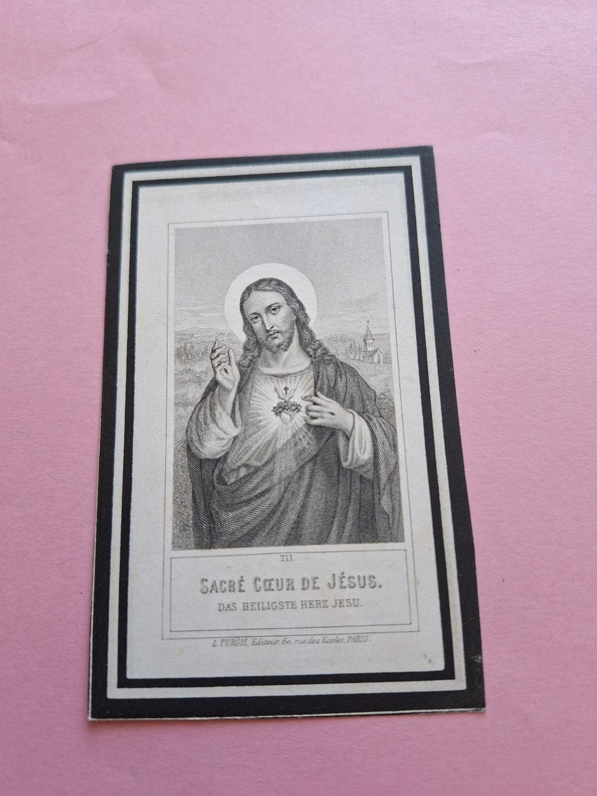 Carte de prière, Enlèvement ou Envoi, Image pieuse