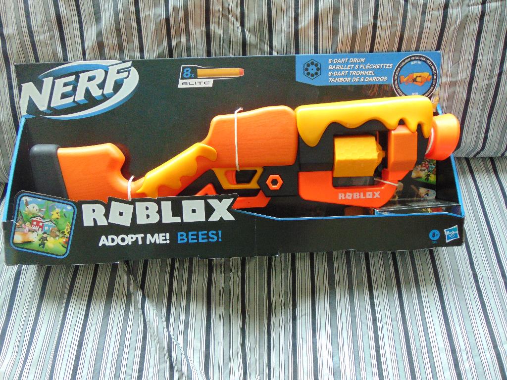 Pistolet Nerf Roblox, Nerf Roblox Adopt Me Honey B, neuf dan, Enlèvement ou Envoi, Neuf