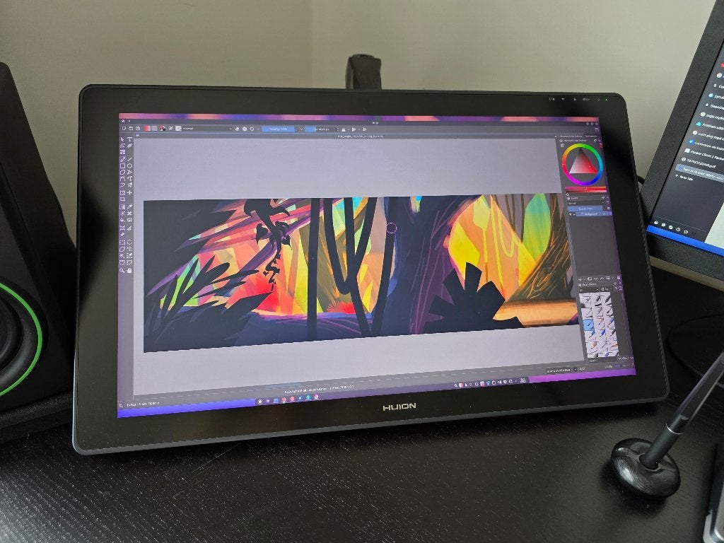 Tablette Graphique Huion Kamvas 24 Plus, Computers en Software, Tekentablets, Ophalen, Zo goed als nieuw, Bedraad, HUION