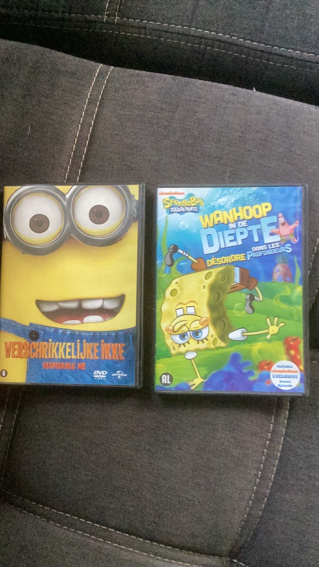 Verschrikkelijke Ikke, en Sponge Bob dvd, Cd's en Dvd's, Ophalen of Verzenden, Zo goed als nieuw, Nederlands, Nederlands