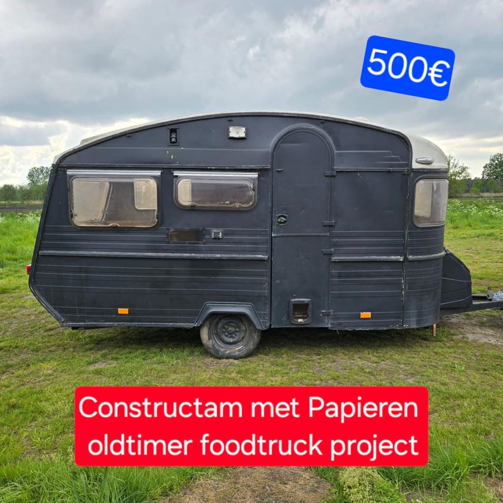 24 caravan 750kg foodtruck pipowagen tiny house bouw chassis, Ophalen