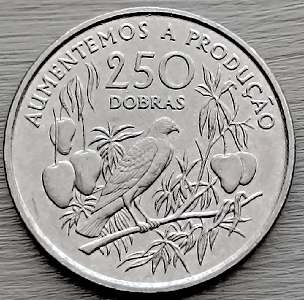 munt Sao Tomé & principe 250 dobras 1997, Timbres & Monnaies, Monnaies | Afrique, Enlèvement ou Envoi