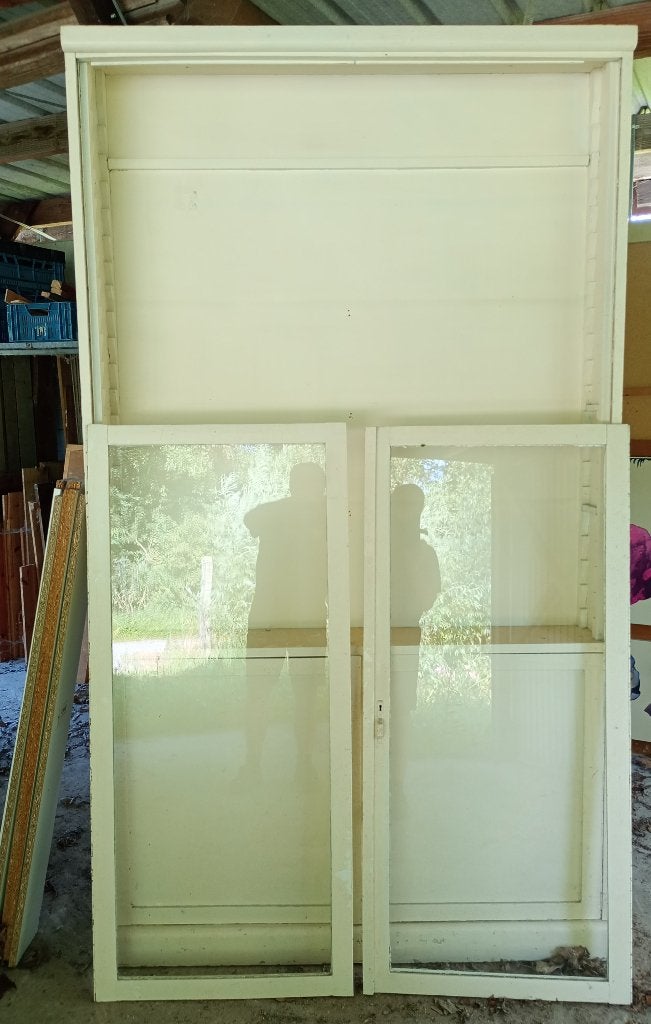 vitrinekast, vintage, te restaureren, Ophalen, 100 tot 150 cm, 200 cm of meer, Vintage
