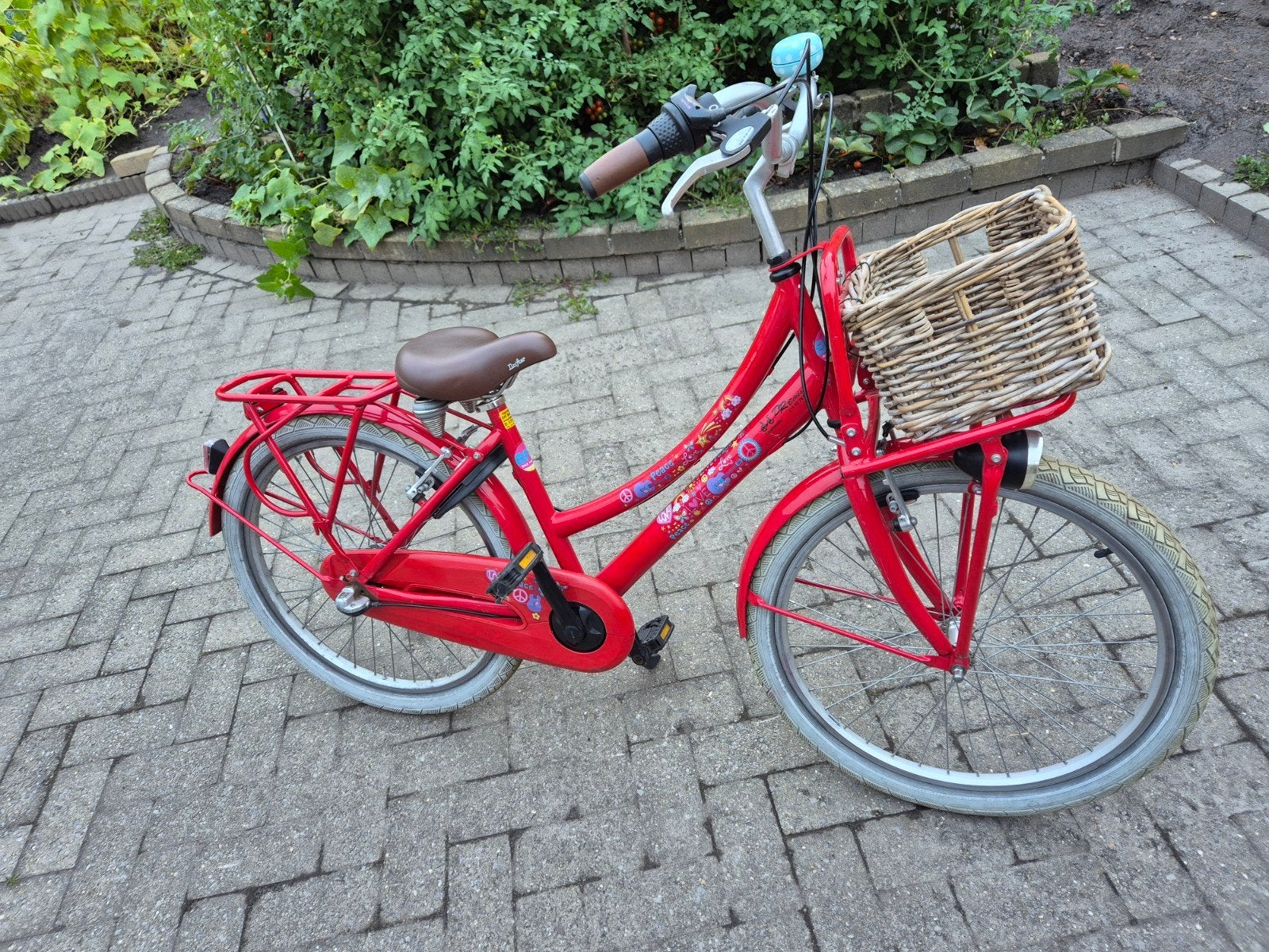 Meisjes fiets 3 versnellingen, Ophalen, Gebruikt, 24 inch, Handrem