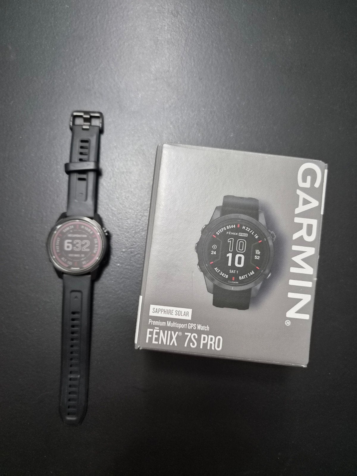 Garmin Fenix 7S PRO Solar Sapphire, Ophalen