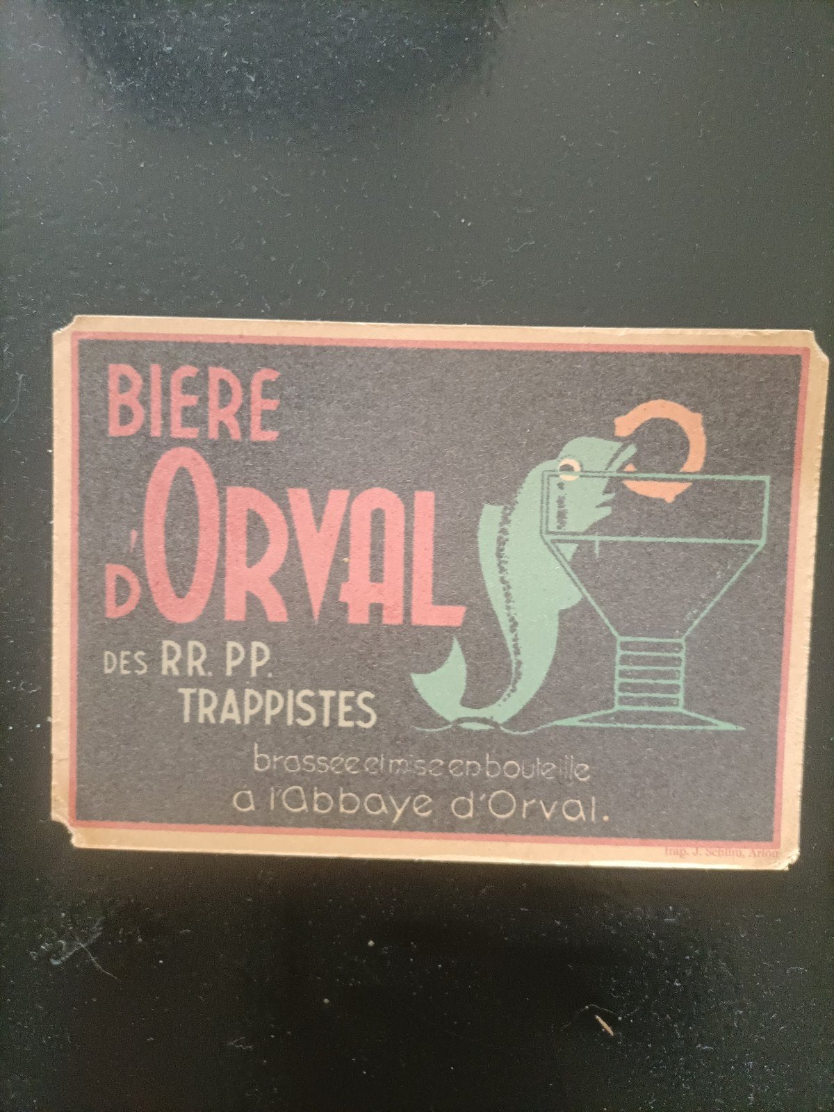 ancienne carte postale rare de la brasserie d'Orval Vintage, Enlèvement
