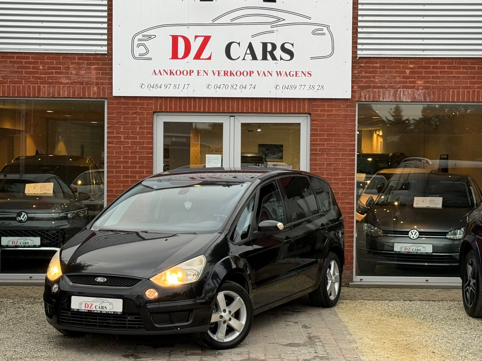 FORD S-MAX 1.8D 125CH |NAVI | CLIME DIGITALE | CUIR |, Cuir, Achat, Entreprise, Noir
