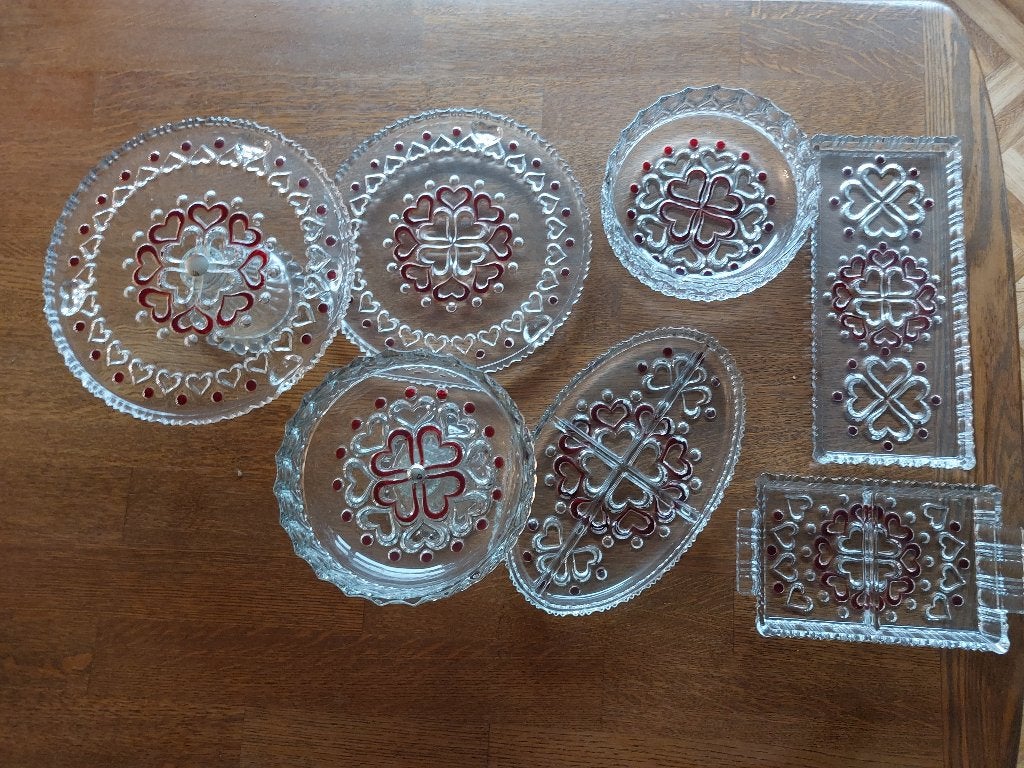 walter glas serveerset, Overige merken, Vintage, Ophalen of Verzenden, Glas