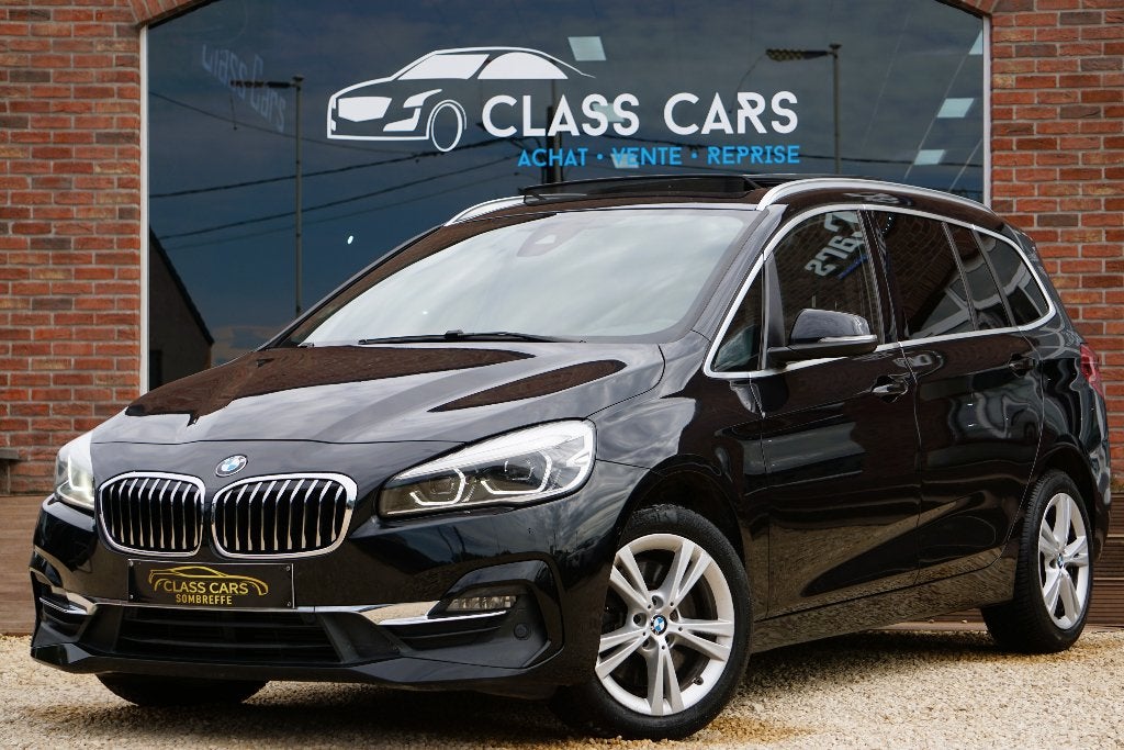 BMW 218dA Gran Tourer LUXURY LINE 7Pl Auto Navi Pano Led, Auto's, BMW, Monovolume, 1995 cc, 4 cilinders, Bedrijf