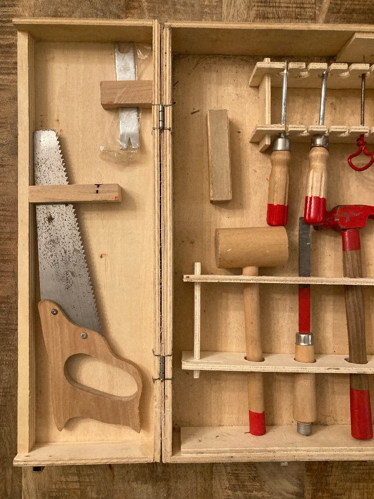 Houten gereedschapskist, Ophalen of Verzenden, Gebruikt, Overige typen