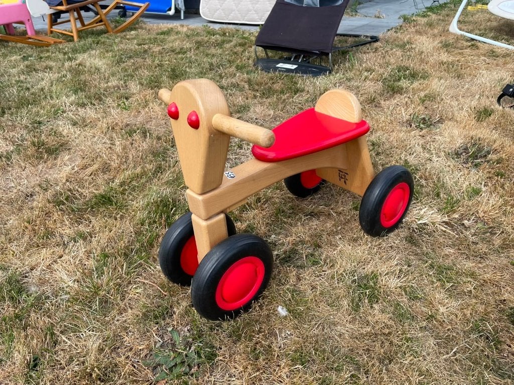 Houten loopfiets Van Dijk, Ophalen, Zo goed als nieuw, Loopfiets