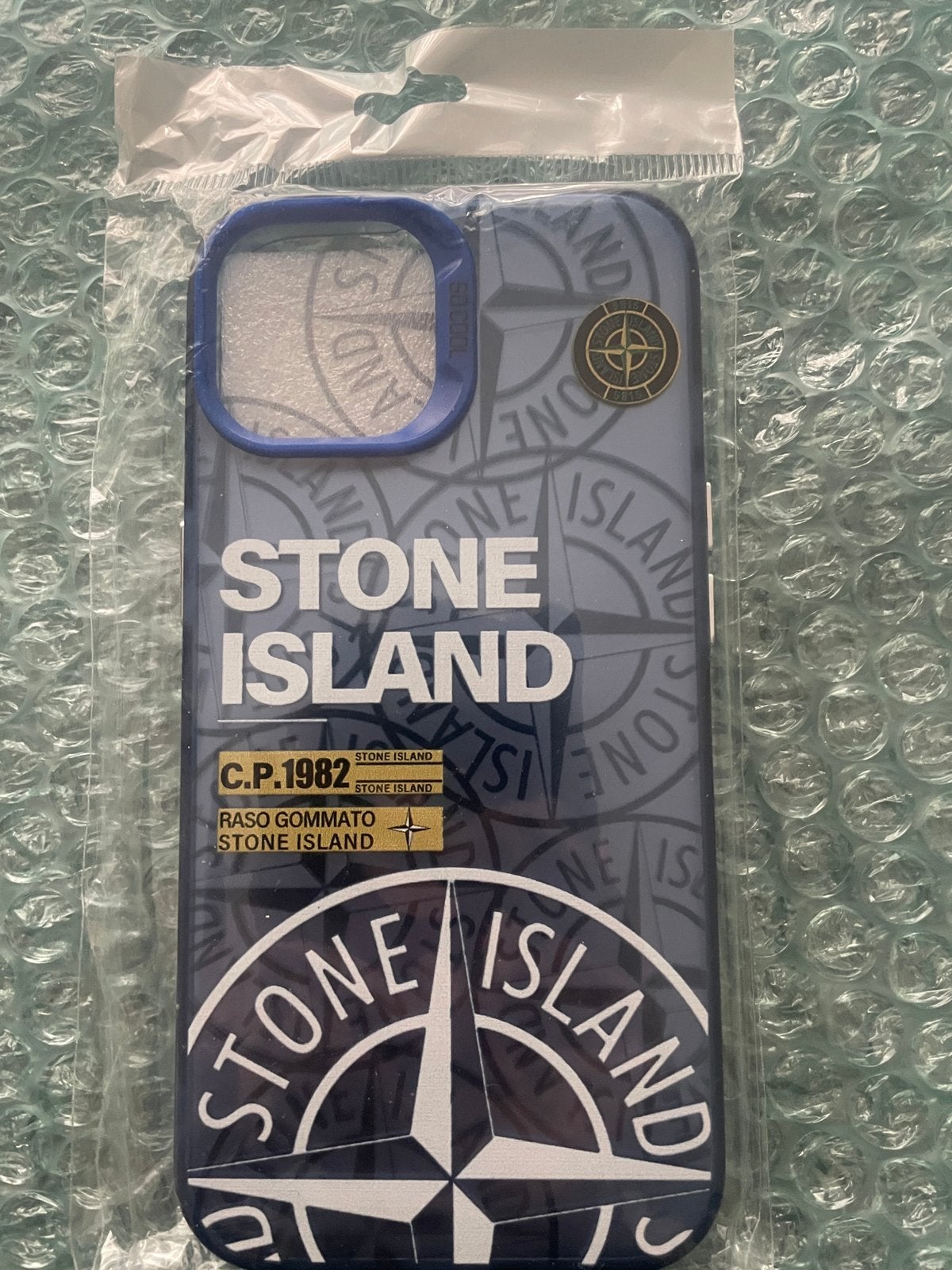 Stone Island bleu, Neuf, IPhone 13, Housse ou Sac, Enlèvement ou Envoi