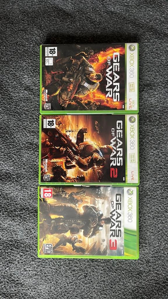 Gears of War Trilogie (1, 2 & 3) - Xbox 360 - Complete Saga!, Online, Shooter, 1 joueur, À partir de 18 ans