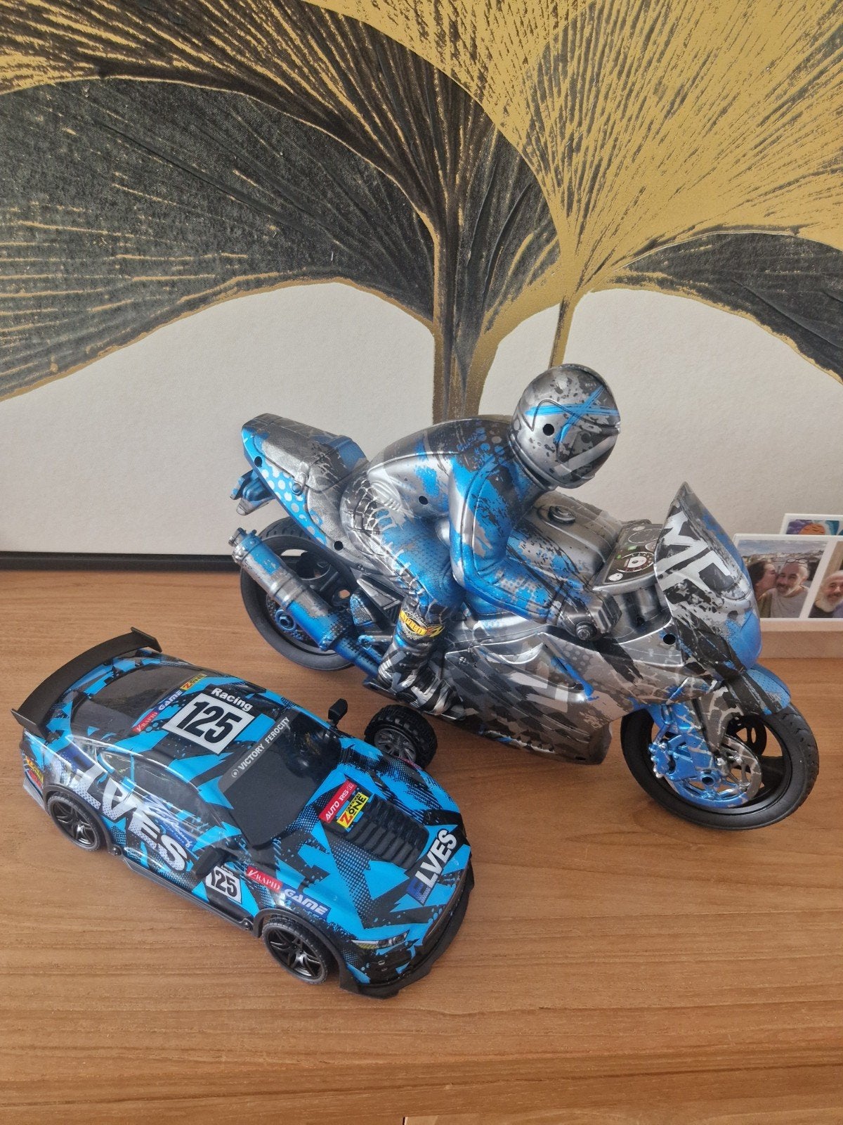 Race auto met geluid en racemoto, Kinderen en Baby's, Ophalen of Verzenden