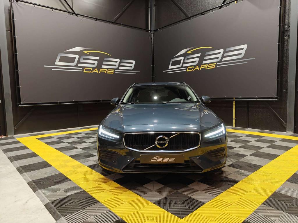 Volvo V60 2.0 B3 MHEV 163pk/LED/LEDER/Keyles/Harman/CAM/18", Autos, Cuir, Achat, Entreprise, Noir