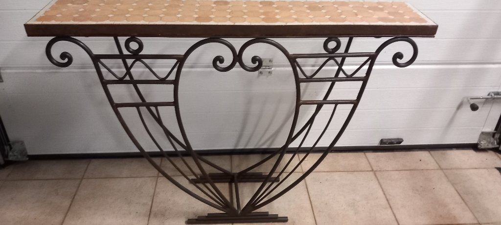 console en fer forgé, Maison & Meubles, Accessoires pour la Maison | Autre, Comme neuf, Enlèvement, Métal, Brun