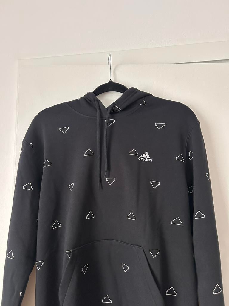 Adidas Essentials Monogram Regular Fleece Hoodie., Enlèvement, Comme neuf