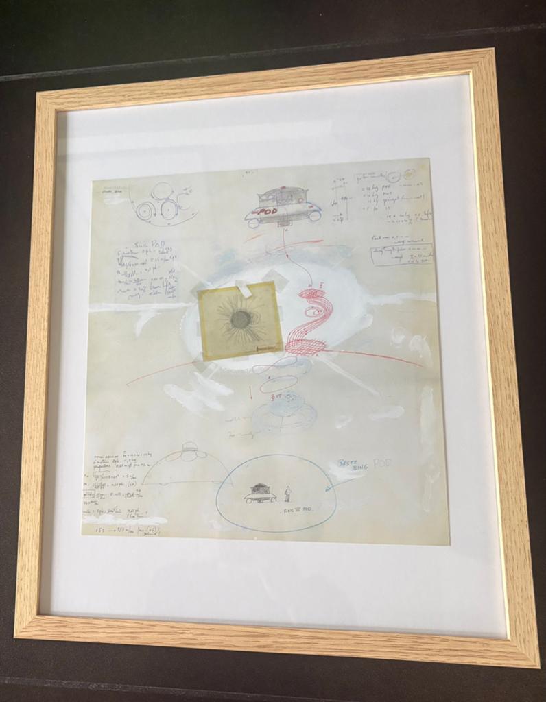 Offsetprint “studie Bing II” Panamarenko, Enlèvement ou Envoi