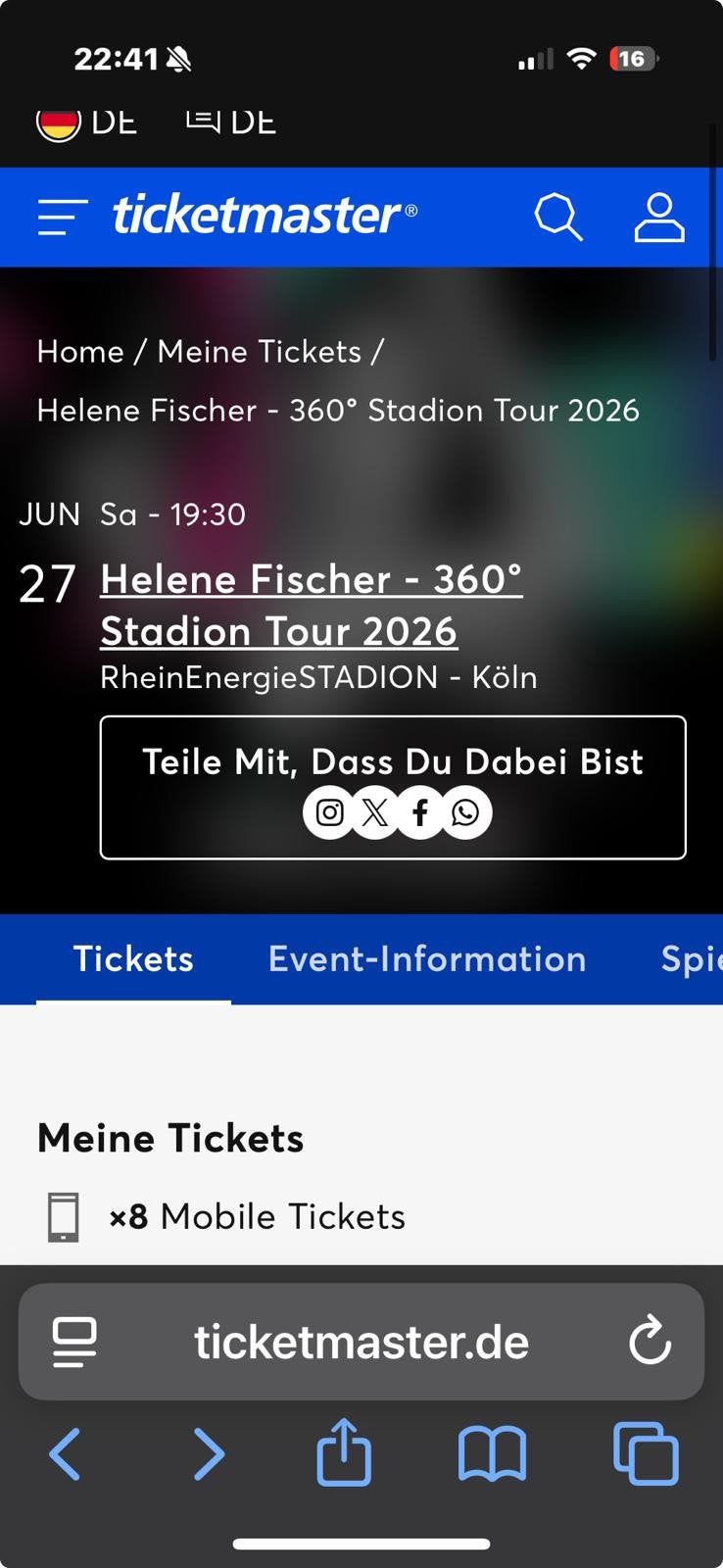 Helena Fischer Keulen, Drie personen of meer, Juni