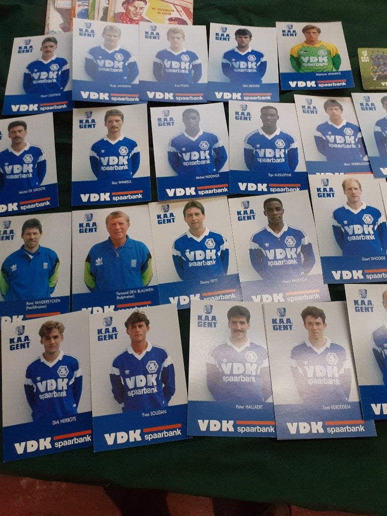 Voetbal kaarten AAGent voetballers, Ophalen, Zo goed als nieuw