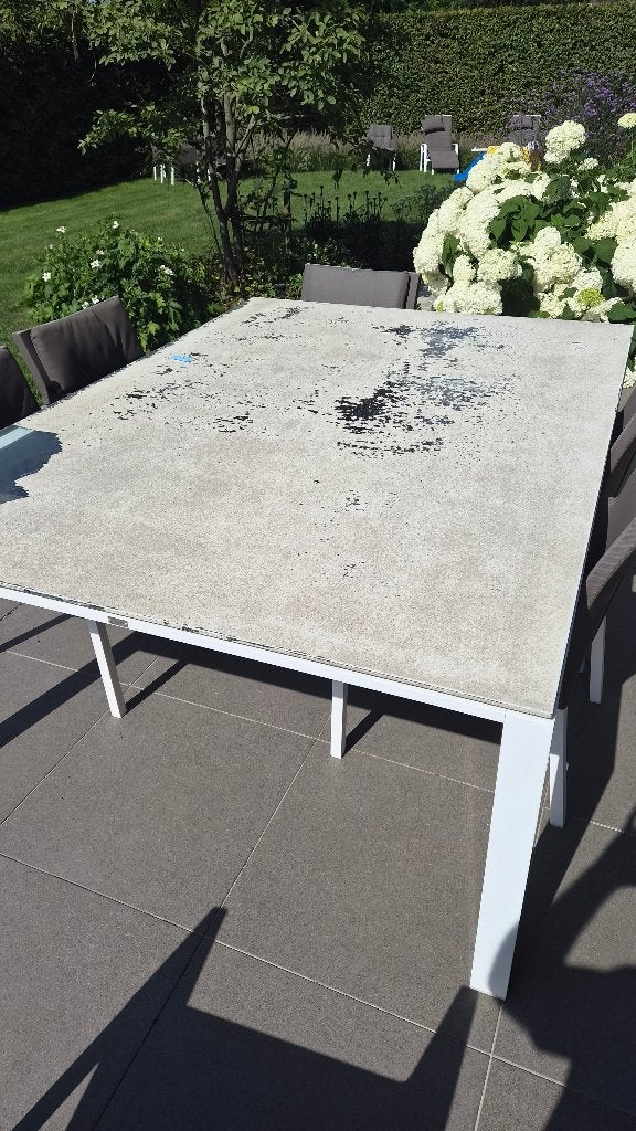 Tuintafel, Ophalen, Gebruikt, Rechthoekig, Aluminium