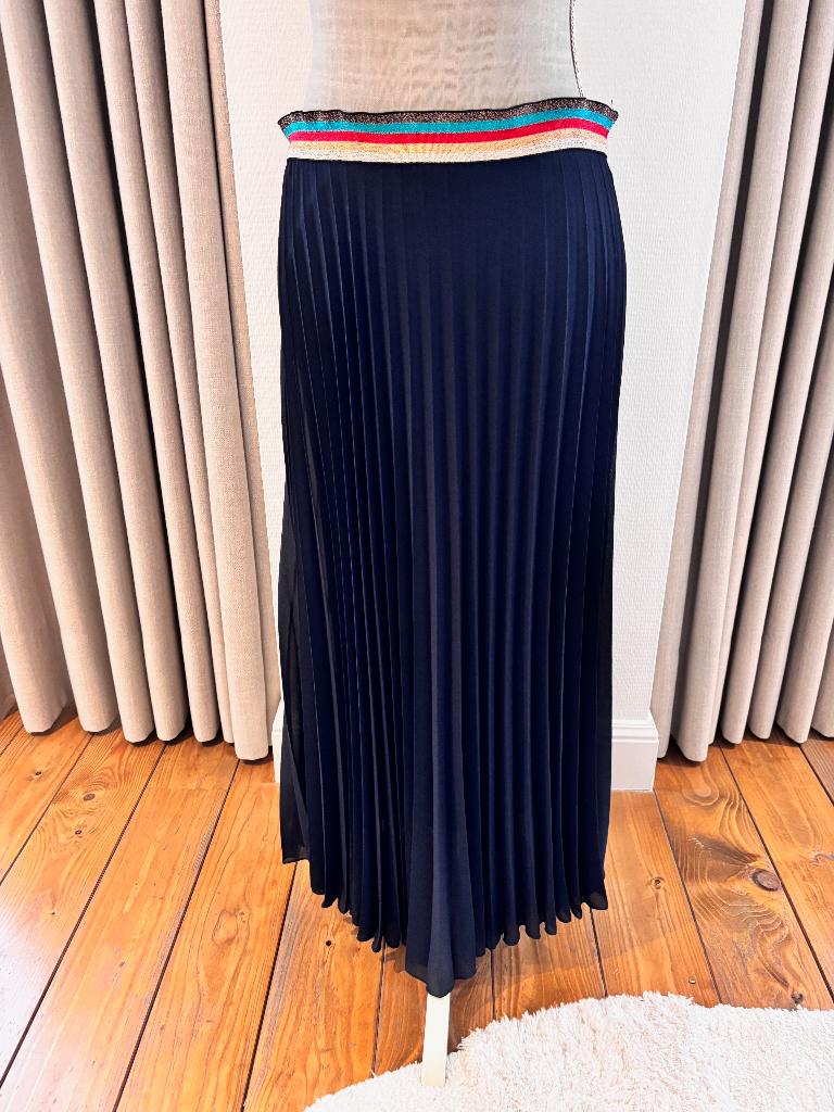 Plisse rok Terra Die Siena TU, Blauw, Maat 42/44 (L), Ophalen of Verzenden, Zo goed als nieuw