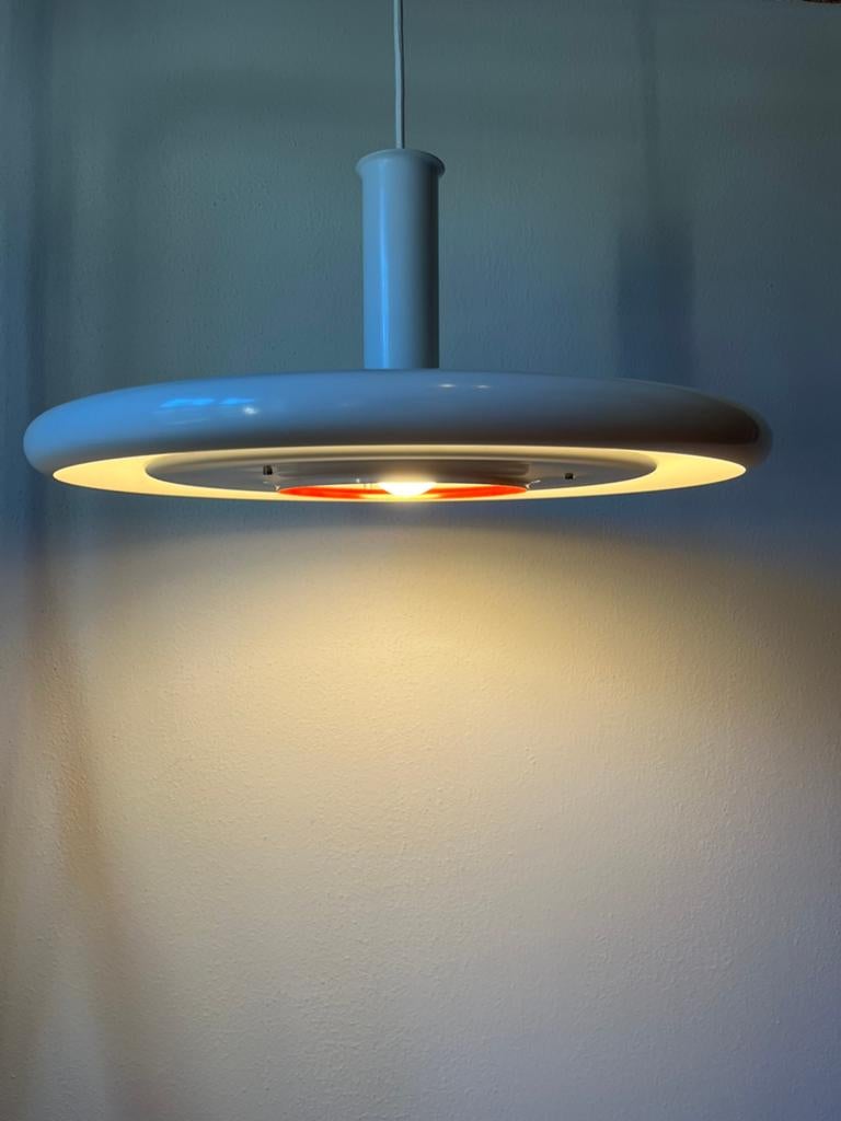 Lampe design danoise Fog & Mørup Optima, Maison & Meubles, Moins de 50 cm, Enlèvement, Utilisé, Métal