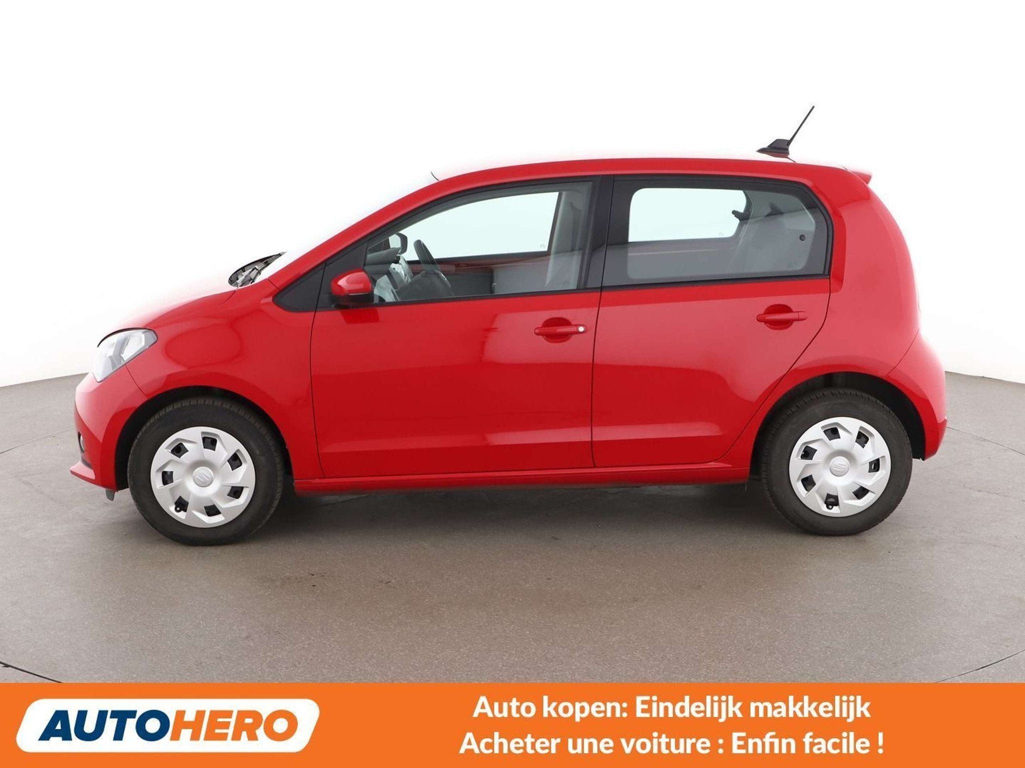 SEAT Mii Electric drive 61 kW (année de construction 2020), Autos, Seat, Rouge, 1160 kg, Mii, Noir