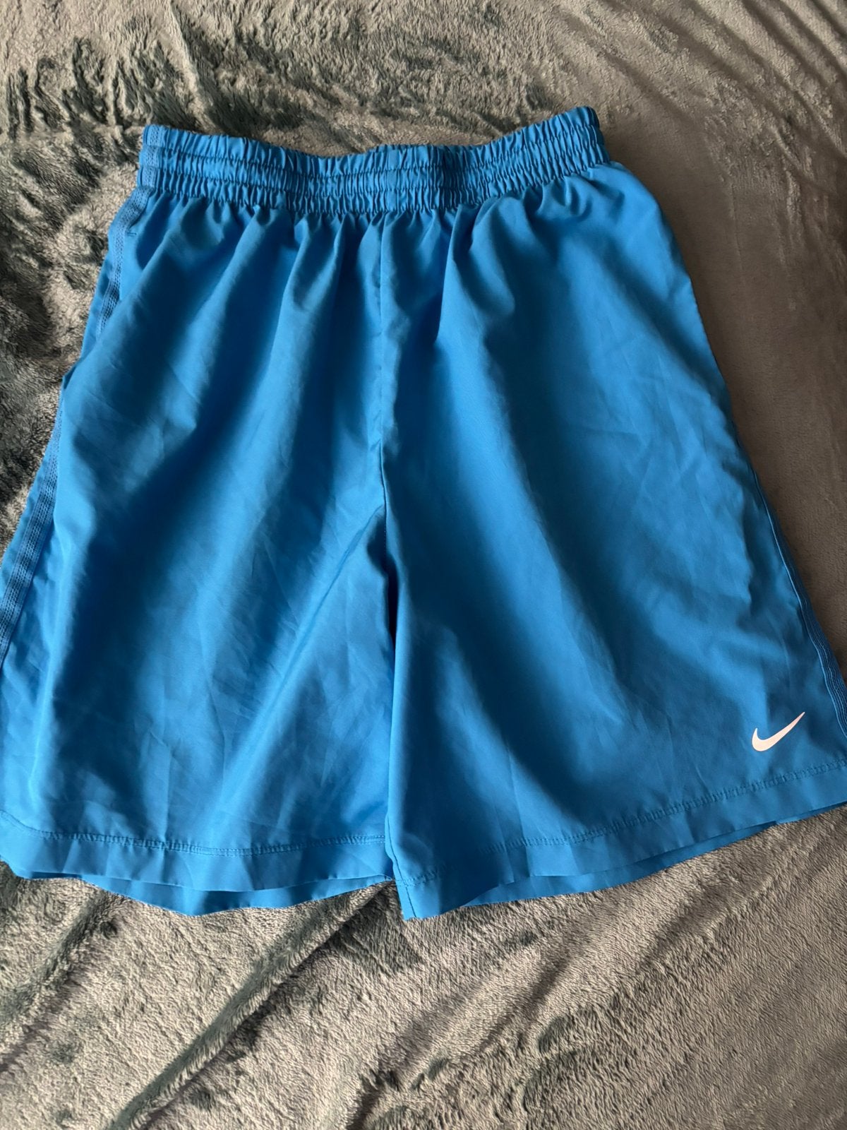 Blauwe nike short 158-170 cm, Kleding | Heren, Sportkleding, Blauw, Ophalen of Verzenden, Zo goed als nieuw, Algemeen