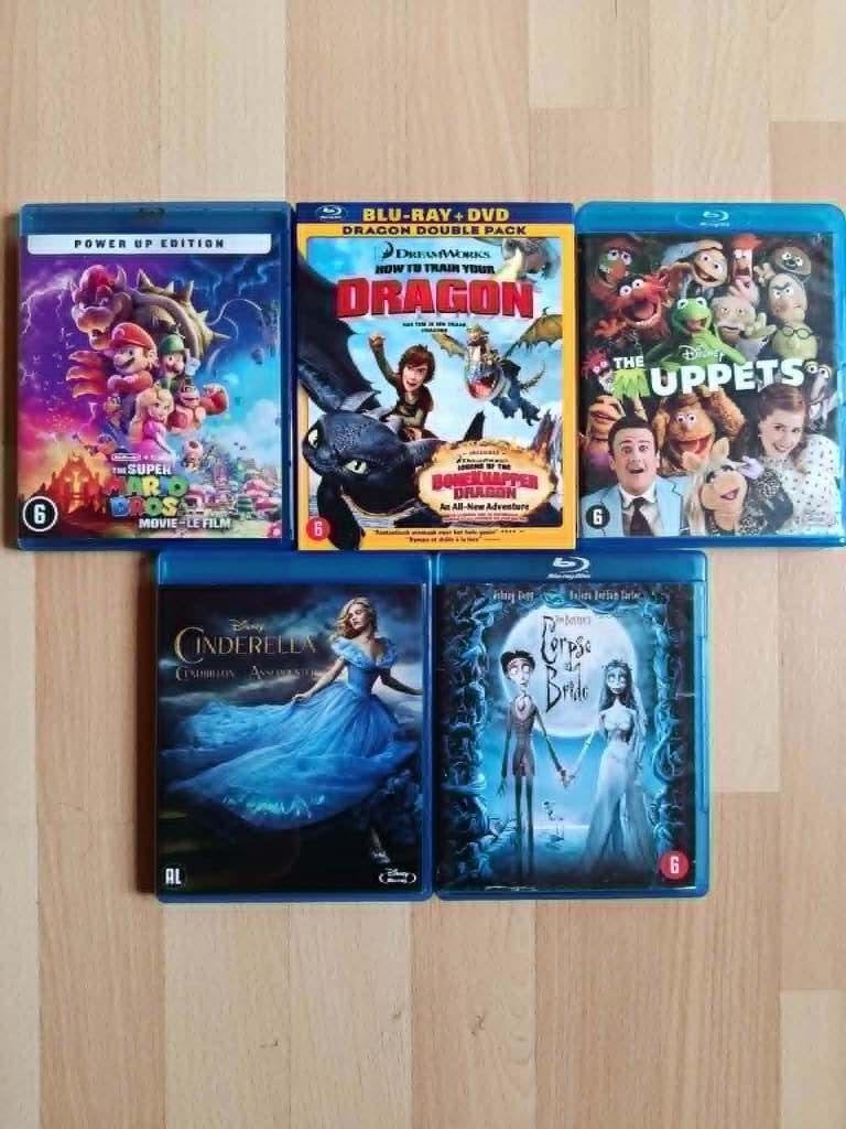 Reeks animatie/jeugd blurays, Cd's en Dvd's, Blu-ray, Ophalen, Gebruikt, Film, Tekenfilms en Animatie