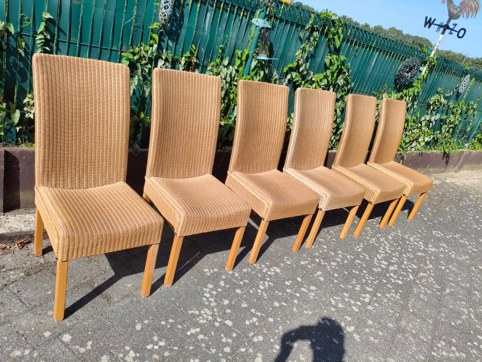 Rieten stoelen 6 stuks, Enlèvement