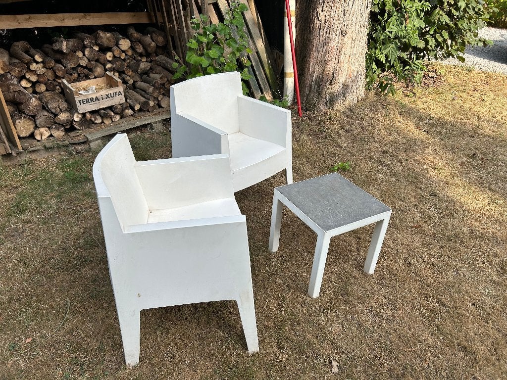 Chaises jardin Starck « TOY », Tuin en Terras, Tuinstoelen, Ophalen, Gebruikt, Plastic, Stapelbaar