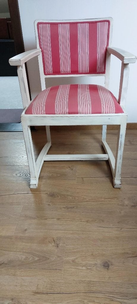 Houten zetel / stoel, Rouge, Bois, Enlèvement, Utilisé