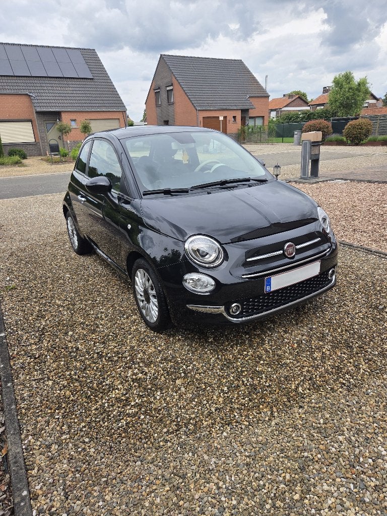 Fiat 500 1.0 Dolcevita 2022 (met garantie), Auto's, Fiat, Voorwielaandrijving, Stof, 0 kg, Zwart