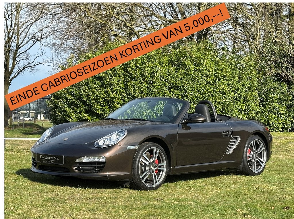 Porsche Boxster 3.4 S 987.2 - 2011 Exclusive uitvoering, Auto's, Automaat, Zwart, Leder, Bedrijf