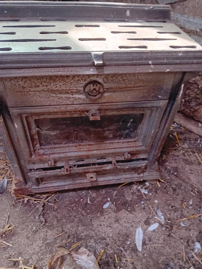 houtkachel, Enlèvement, Utilisé, Bois, Autoportant