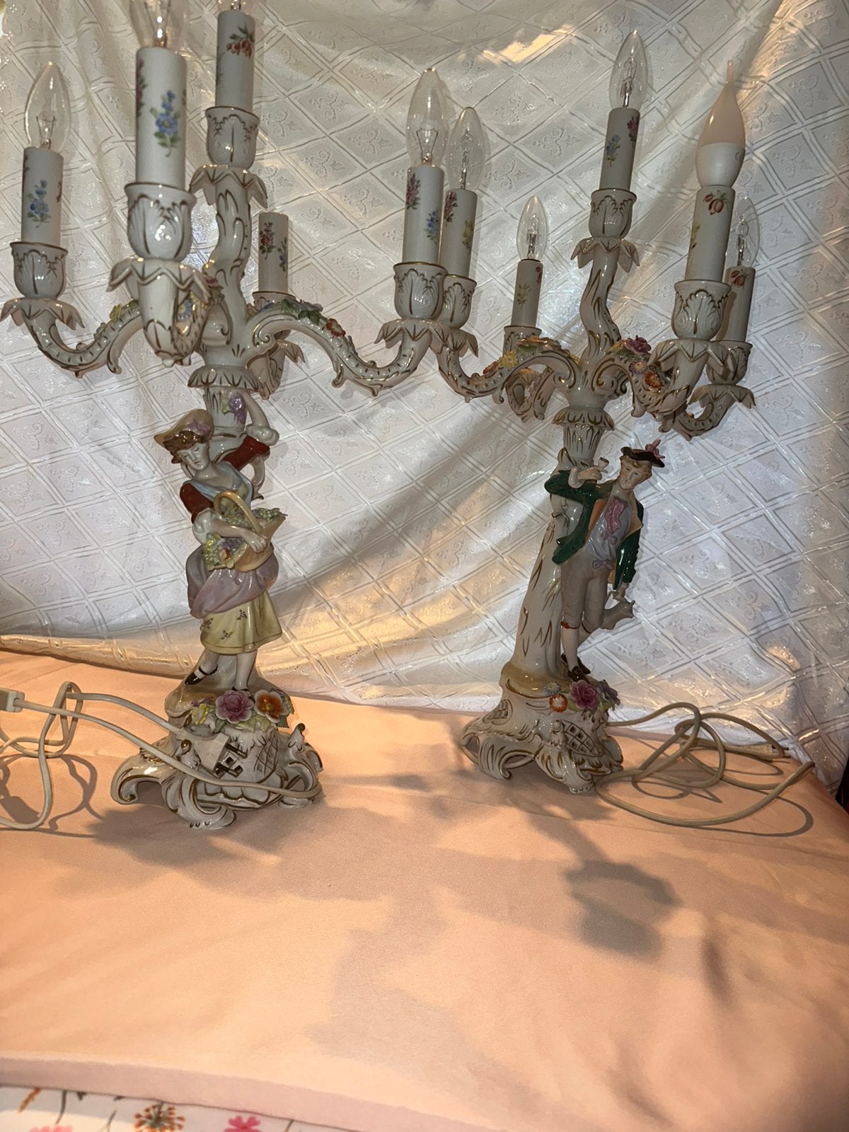 Prachtige kandelaars met licht Unique,,, Antiek en Kunst, Ophalen of Verzenden