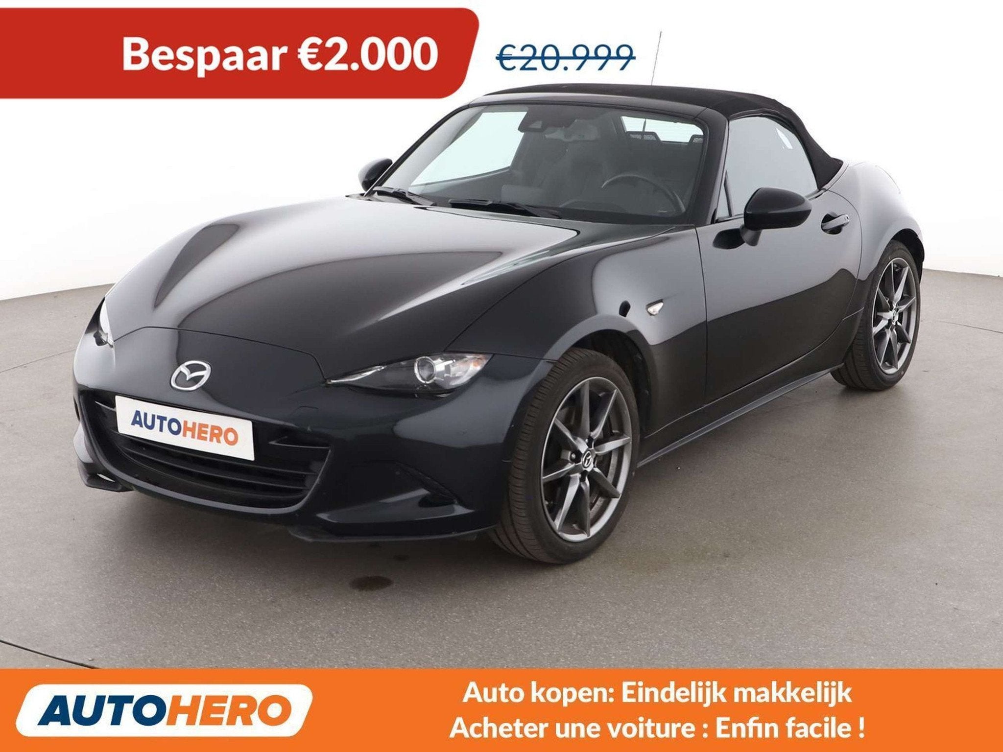 Mazda MX-5 2.0 Exclusive-Line (année de construction 2018), Cuir, Achat, Boîte manuelle, Détection des panneaux routiers