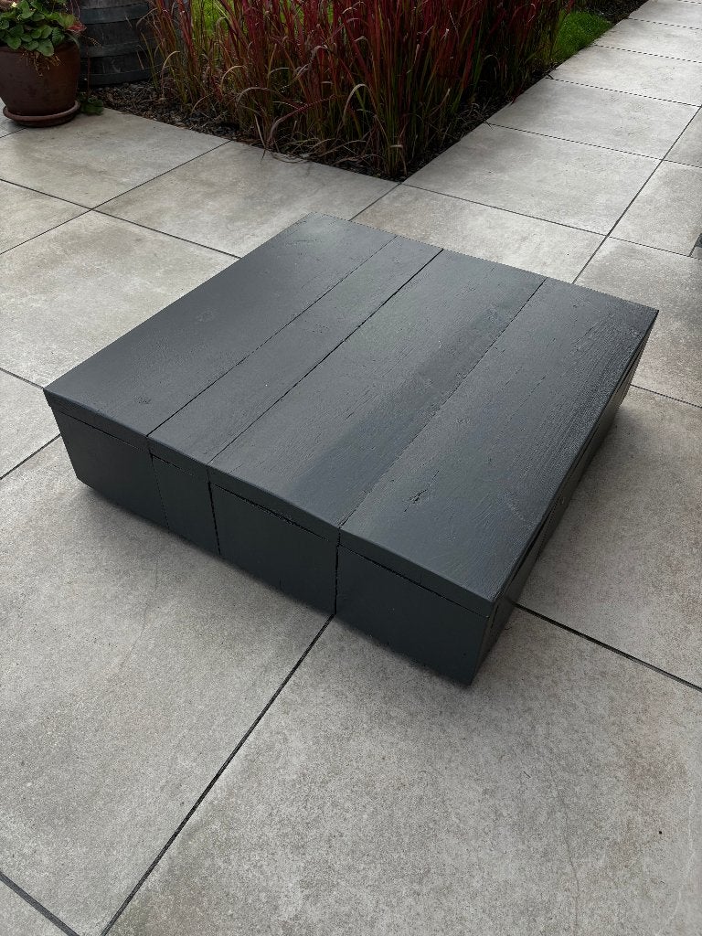 salontafel tuintafel 70x70 steigerhout, Huis en Inrichting, Ophalen, Gebruikt