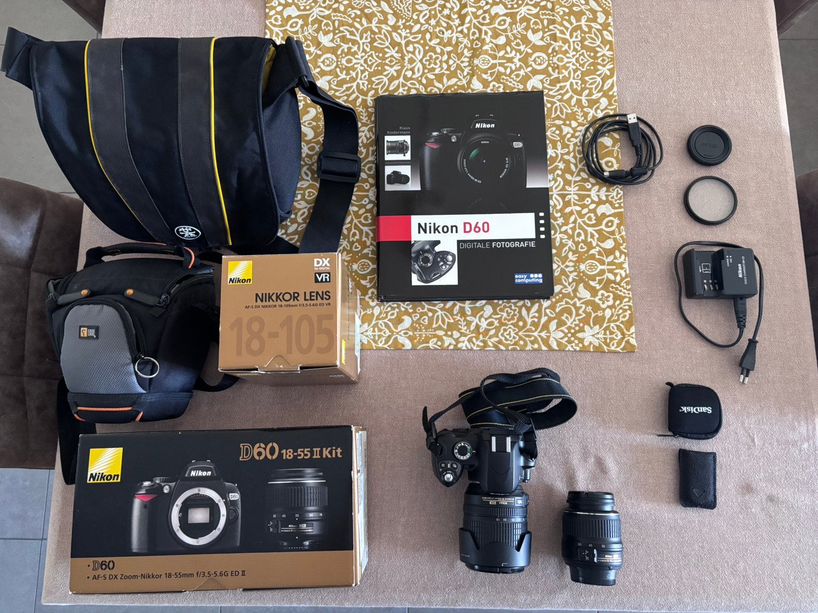 Nikon D60, Audio, Tv en Foto, Ophalen, Geheugenkaart, Spiegelreflex, 10 megapixels