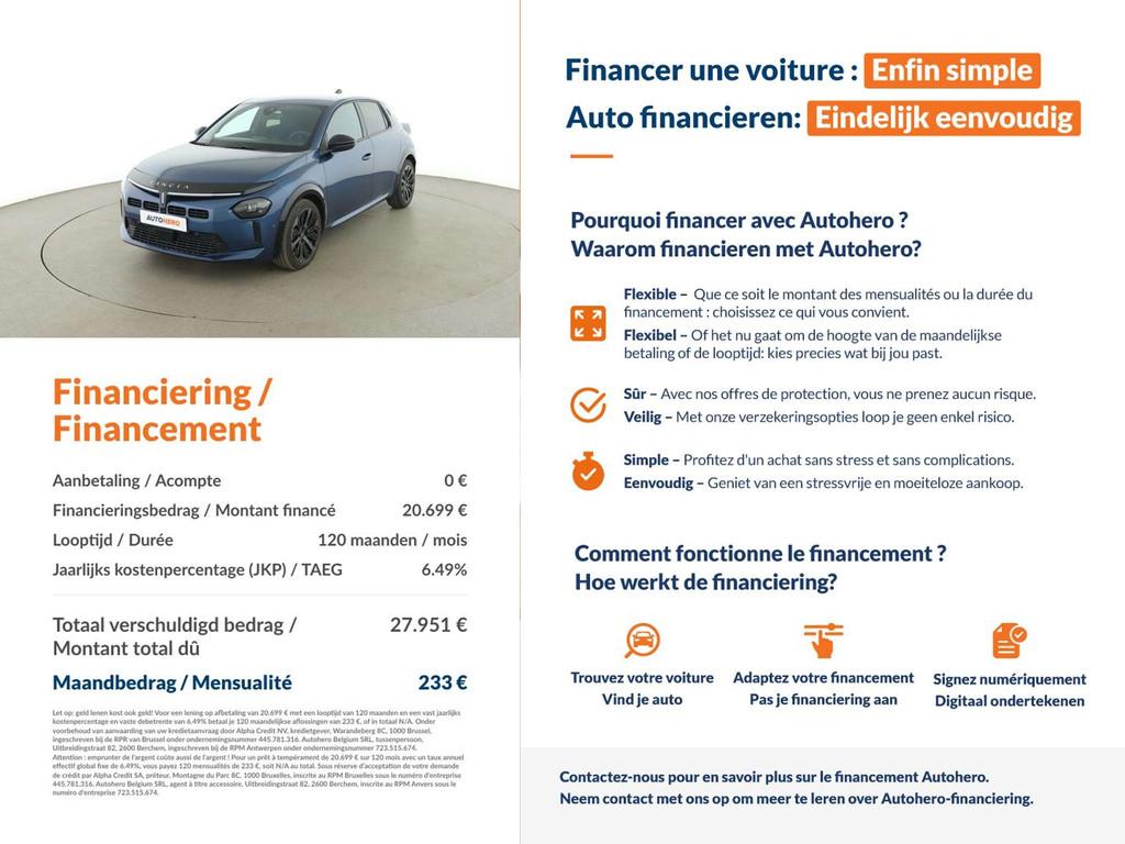 Lancia Ypsilon 1.2 Mild-Hybrid Cassina Limited Edition, Auto's, Gebruikt, Euro 6, 5 deurs, Blauw