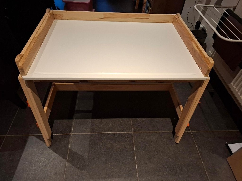 kinderbureau in hoogte verstelbaar, Maison & Meubles, Bureaux, 97 cm, 65 cm, Comme neuf, Enlèvement