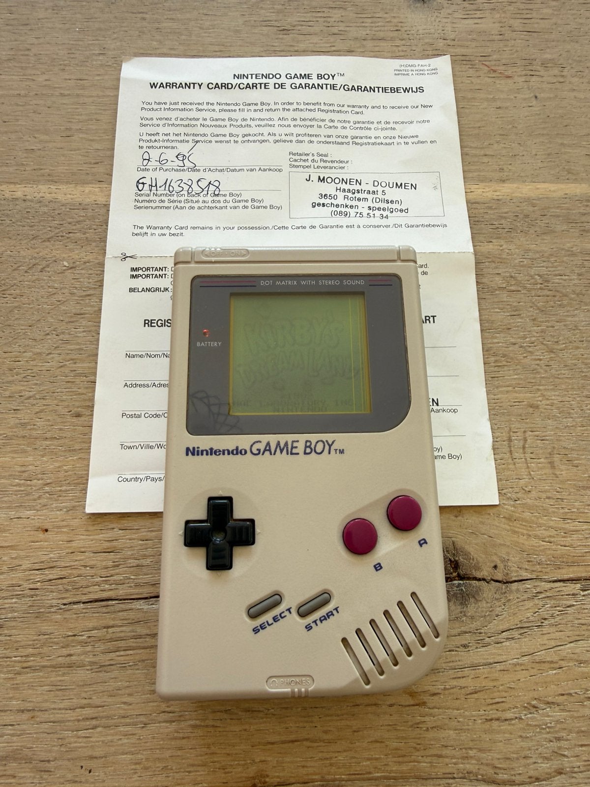 Gameboy classic DMG-01, Enlèvement, Utilisé, Game Boy Classic
