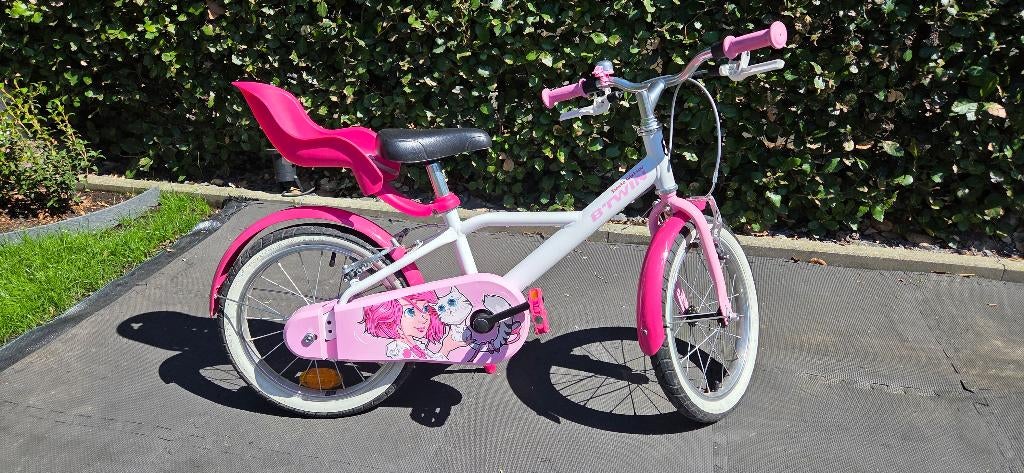 B'Twin "Docto Girl" 500 kinderfiets (16 inch), Fietsen en Brommers, Fietsen | Meisjes, Ophalen, Gebruikt, 16 inch, B-twin